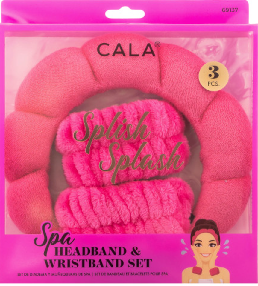 Spa Headband and Wristband Set